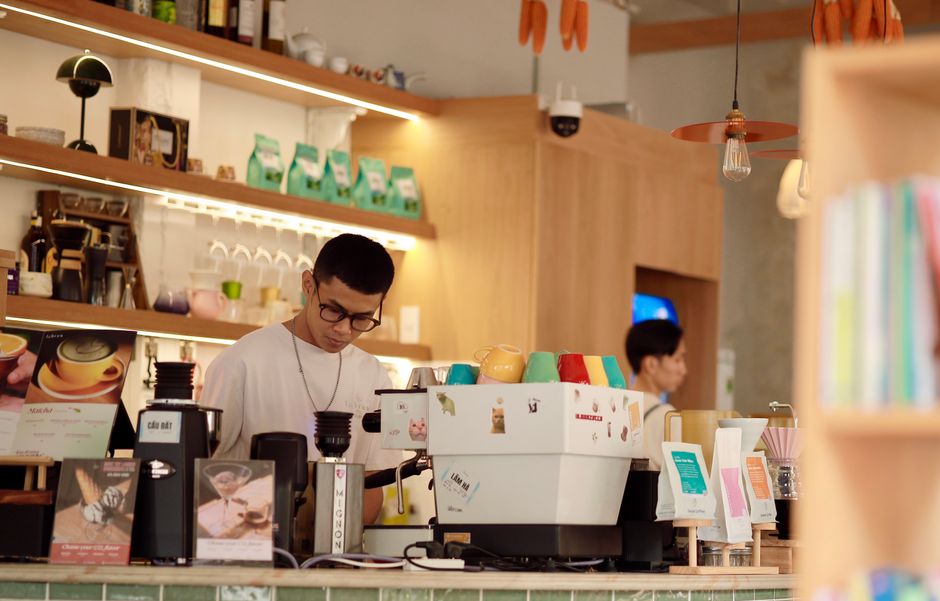 Specialty coffee bar in Amsterdam