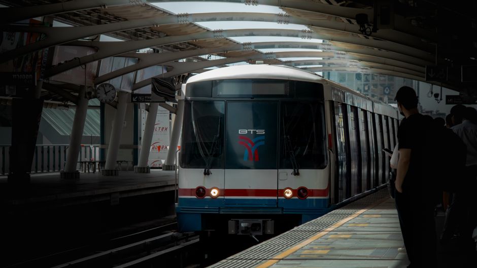 BTS Skytrain in central Bangkok