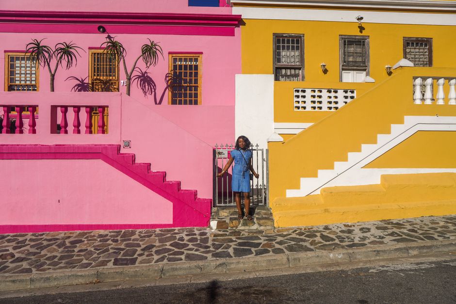 Colourful houses in Bo-Kaap, Cape Town