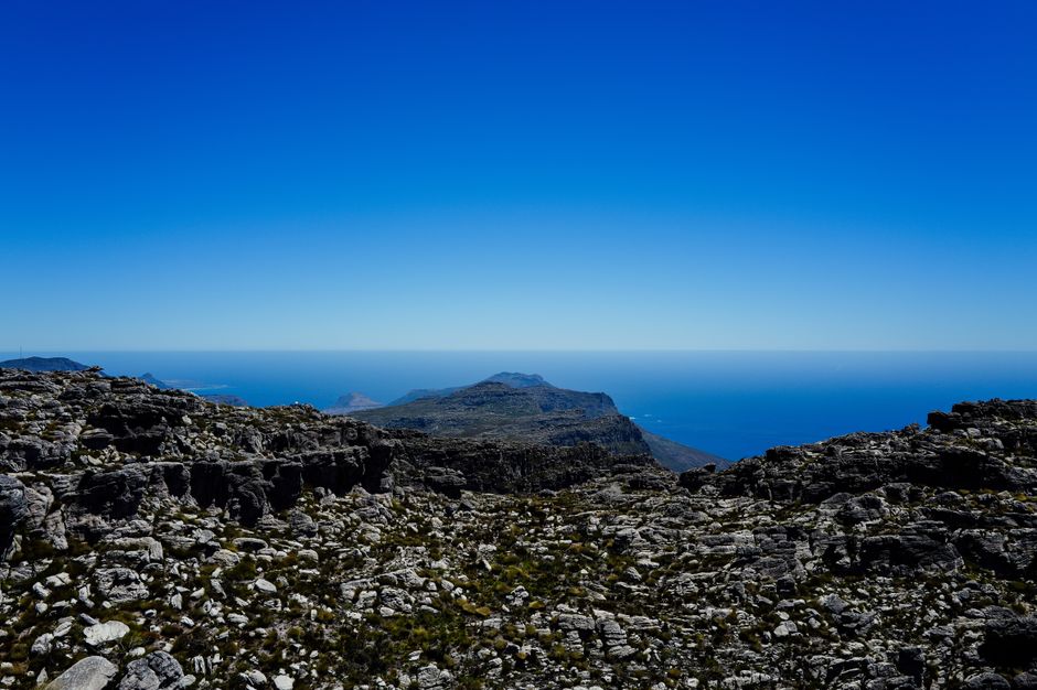 City view from Table Mountain in Cape Town