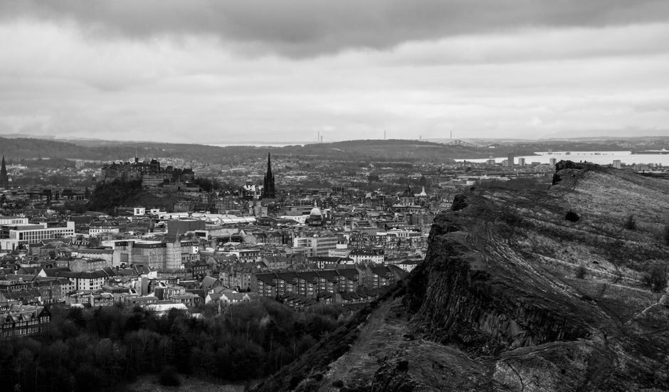 View from Arthur's Seat in Edinburgh