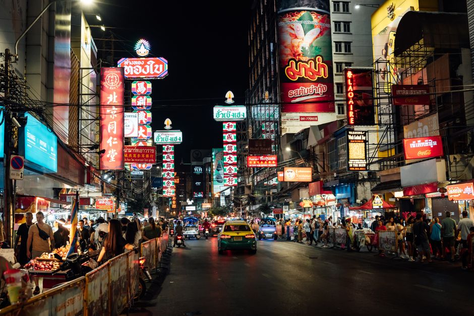 Yaowarat Road in Bangkok Chinatown