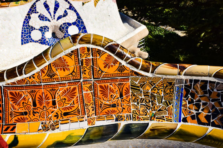 Park Güell mosaic terrace