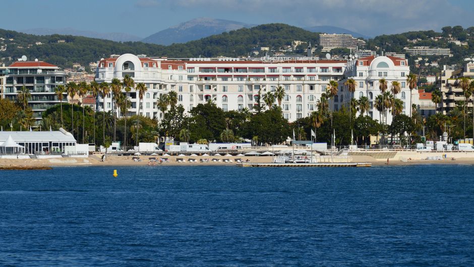 Beach and sea in Cannes