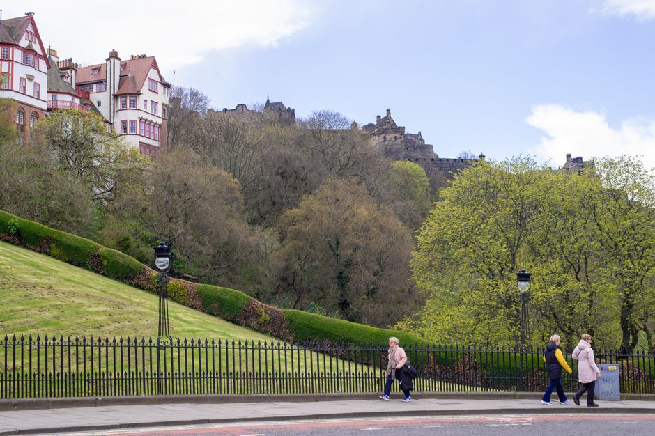 Edinburgh Castle from the esplanade