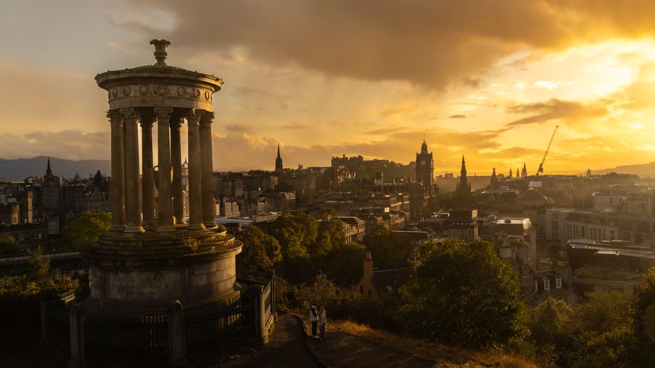 Calton Hill at sunset