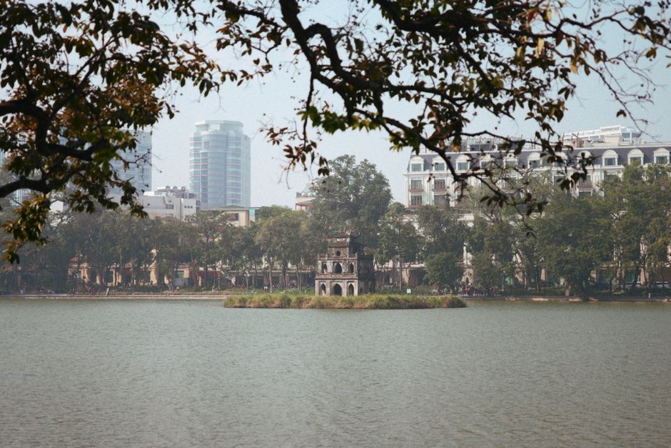 Turtle Tower at Hoan Kiem Lake