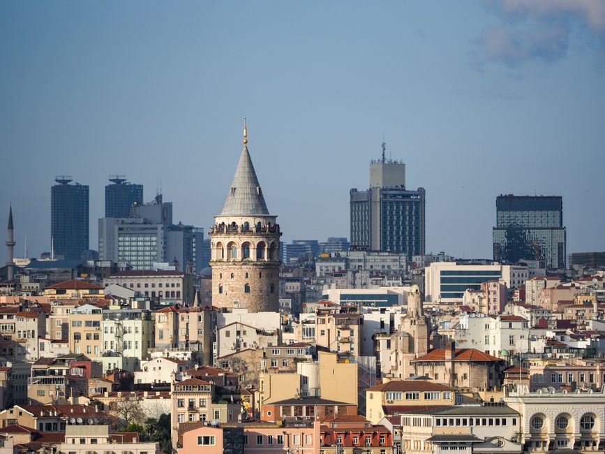 Galata Tower and surrounding skyline