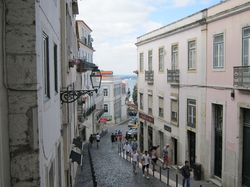Narrow street in Alfama