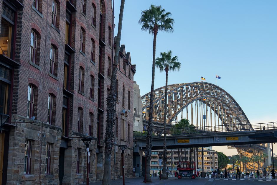 Historic streets in The Rocks, Sydney