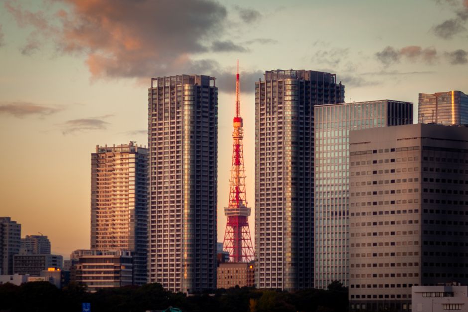 Tokyo Tower at sunset