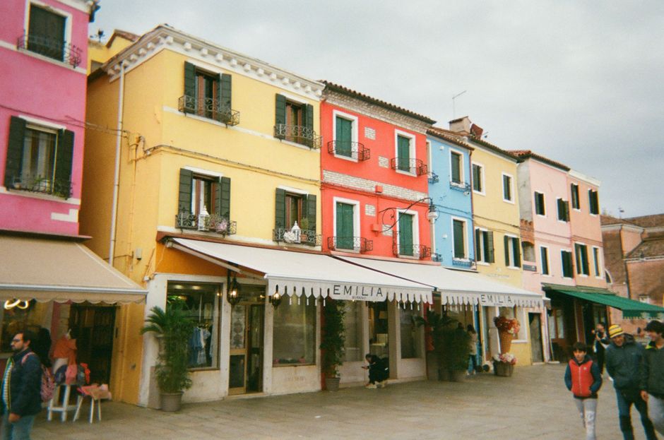 Burano island houses
