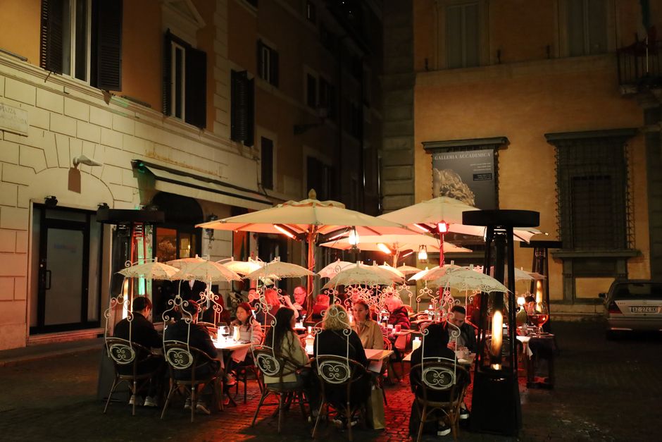 Trastevere neighbourhood streets in Rome