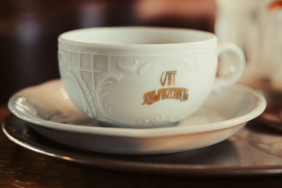 Traditional Viennese coffee house interior