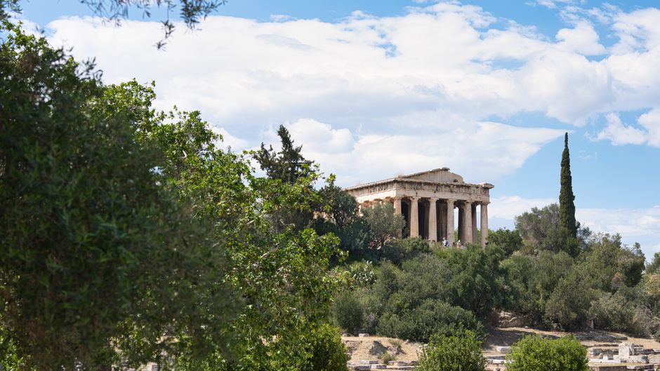 Historic architecture at Ancient Agora