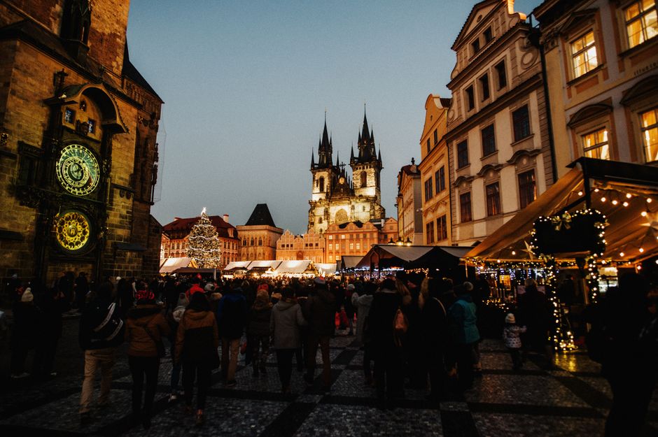 Astronomical Clock at golden hour