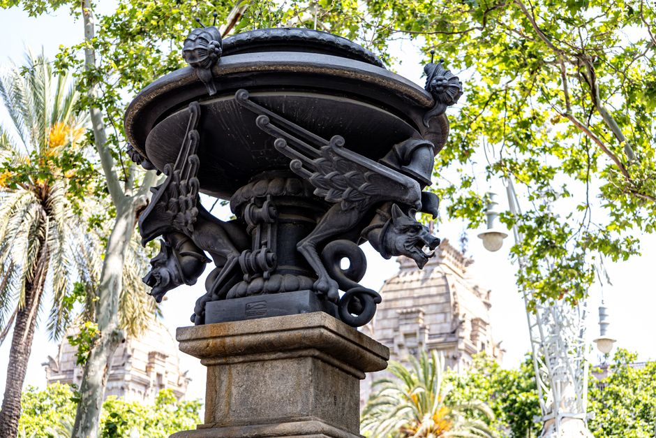 Historic architecture at Barceloneta Beach