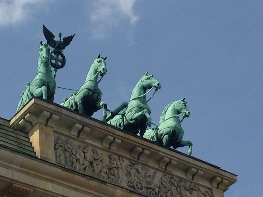 Historic architecture at Brandenburg Gate