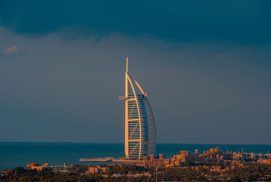 Burj Al Arab at golden hour