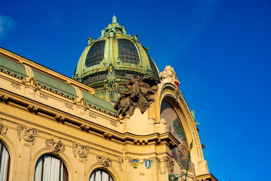 Historic architecture at Dancing House