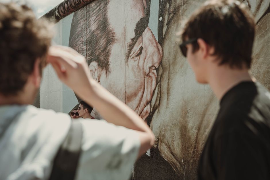 Inside East Side Gallery