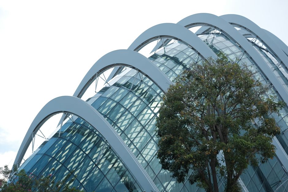 Historic architecture at Gardens by the Bay