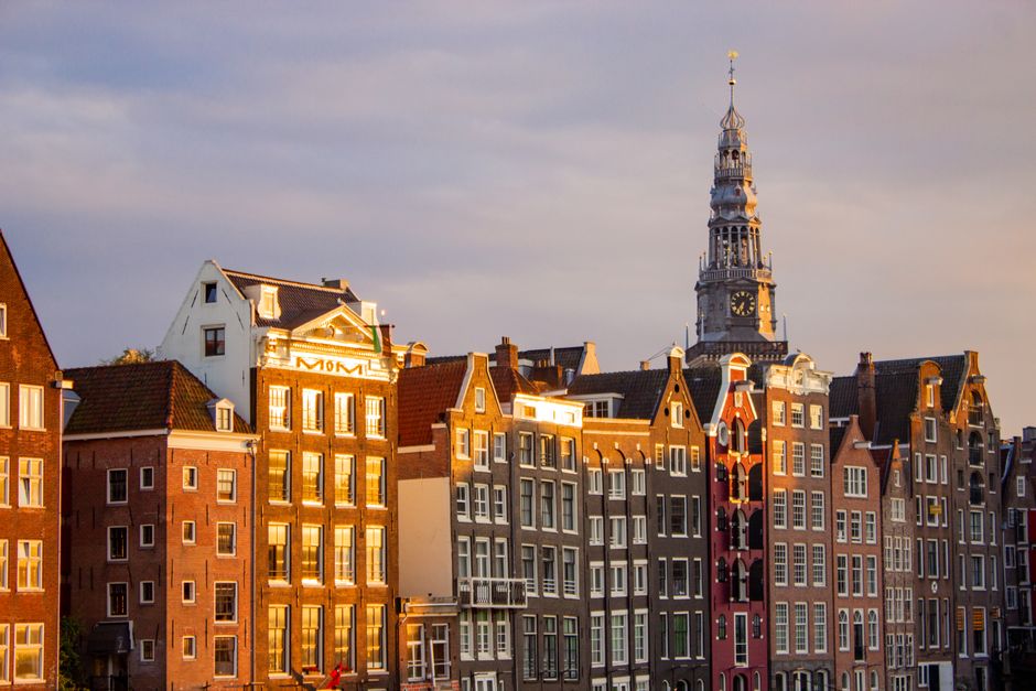 Jordaan district at golden hour