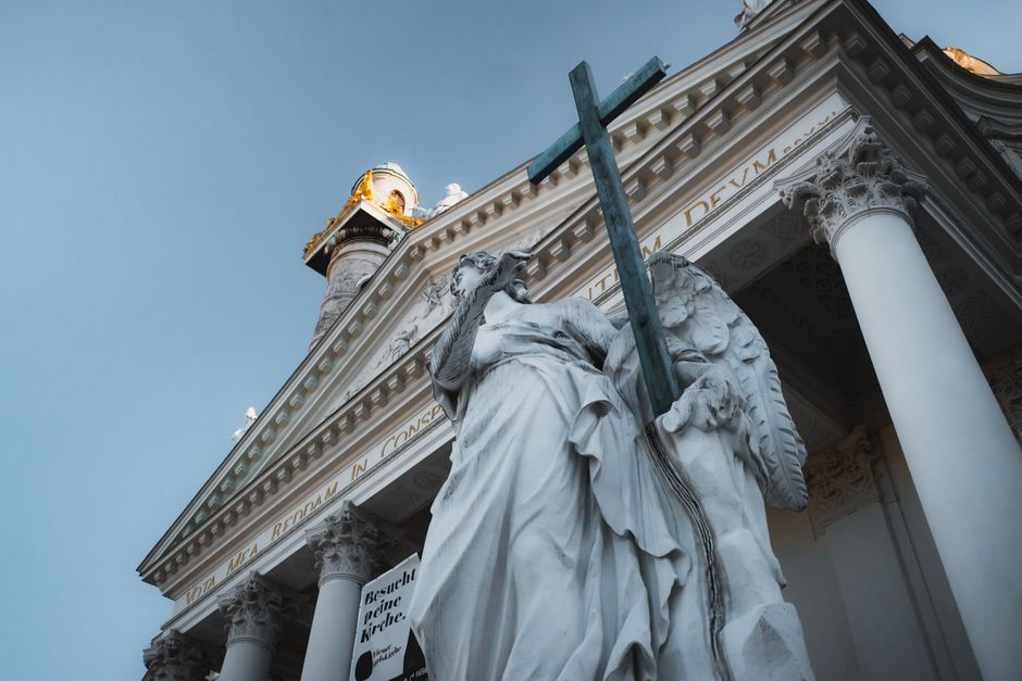 Karlskirche at golden hour