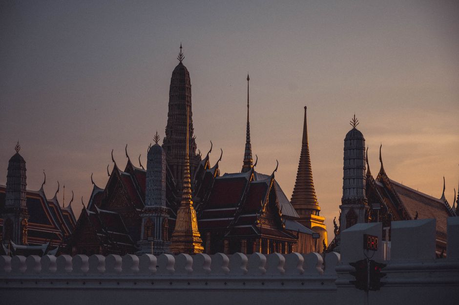 Khao San Road at golden hour
