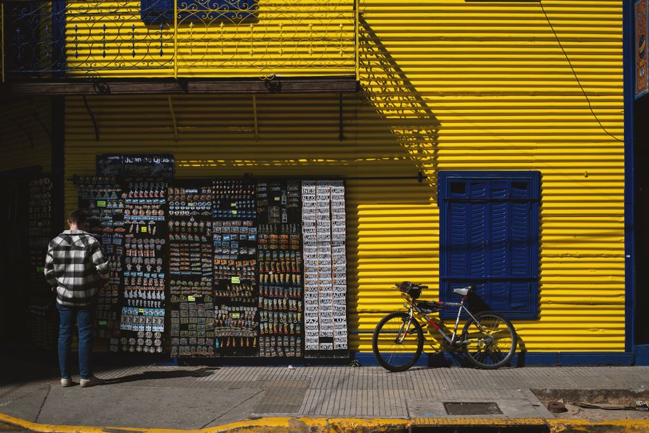 La Boca (Caminito) at golden hour