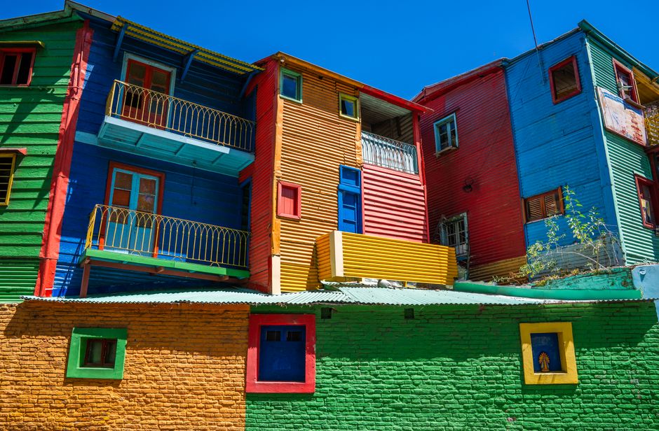 Historic architecture at La Boca (Caminito)