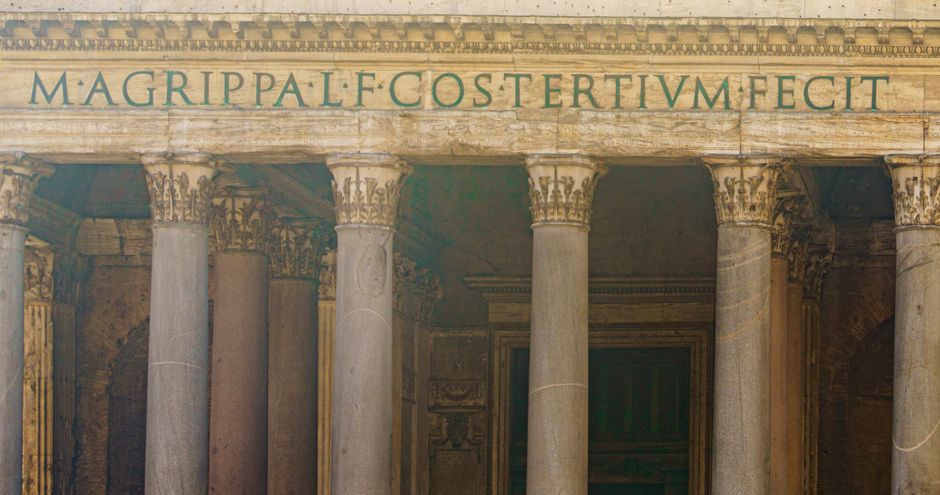 Panthéon colonnade and steps in the Latin Quarter