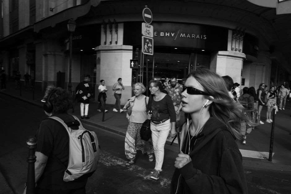 Gallery street in Le Marais, Paris