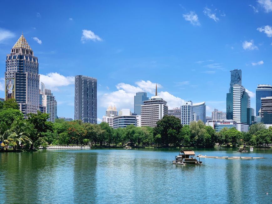 Historic architecture at Lumphini Park