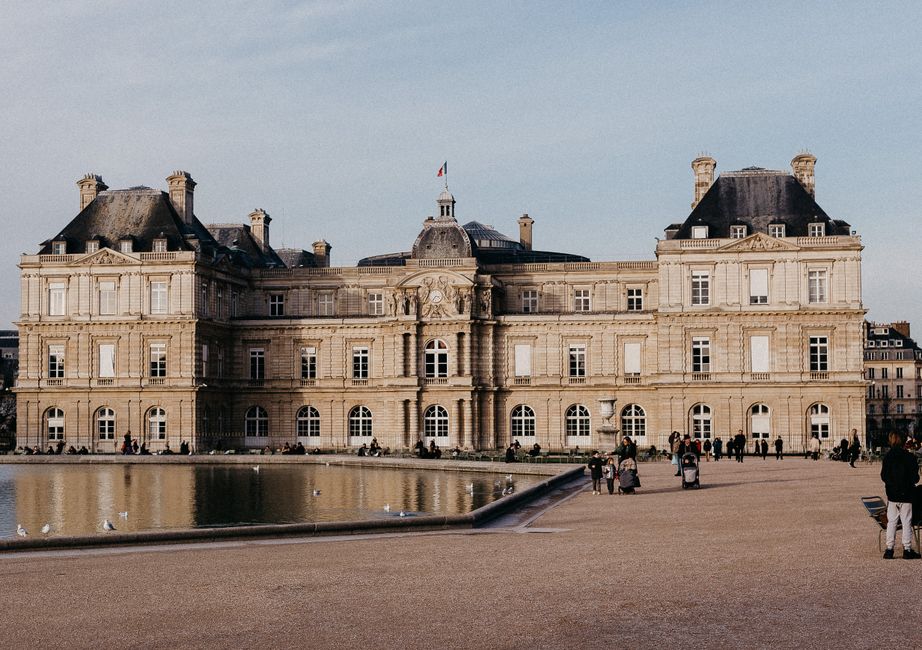 Historic architecture at Luxembourg Gardens