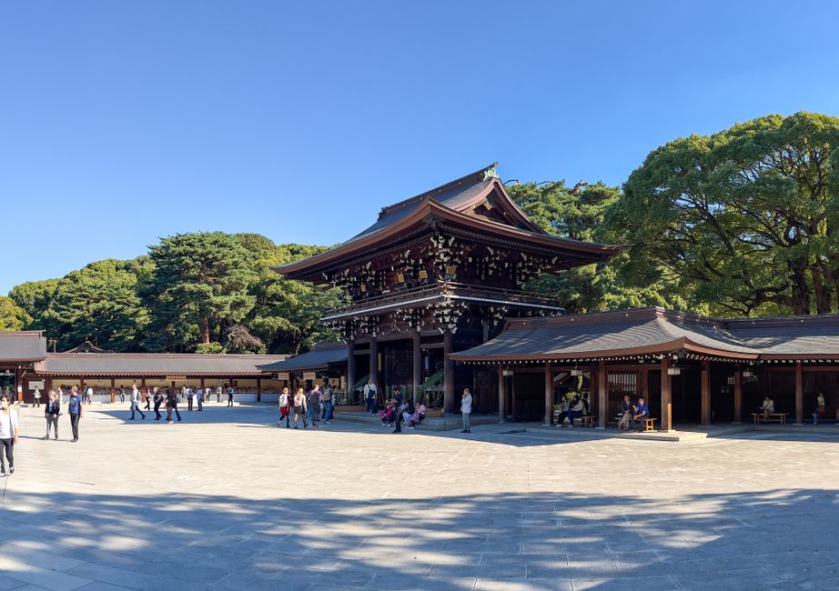 Historic architecture at Meiji Shrine