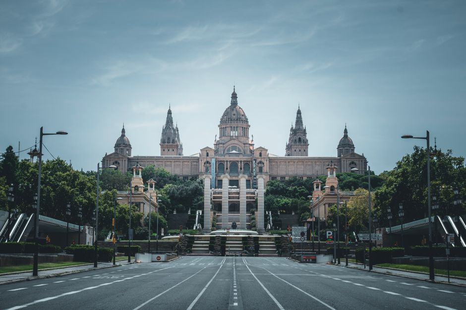 Historic architecture at Montjuic Castle
