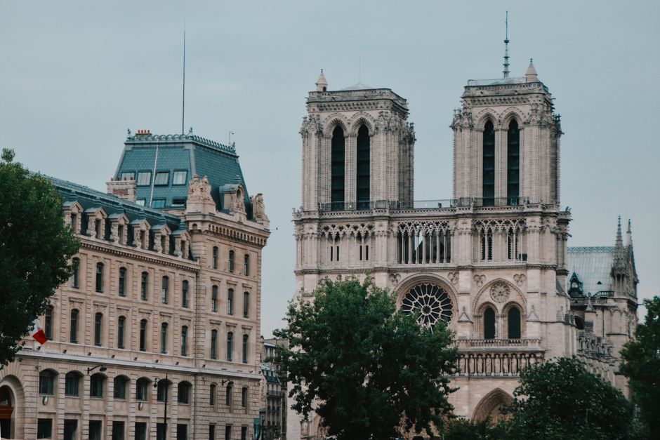 Notre-Dame Cathedral main exterior view