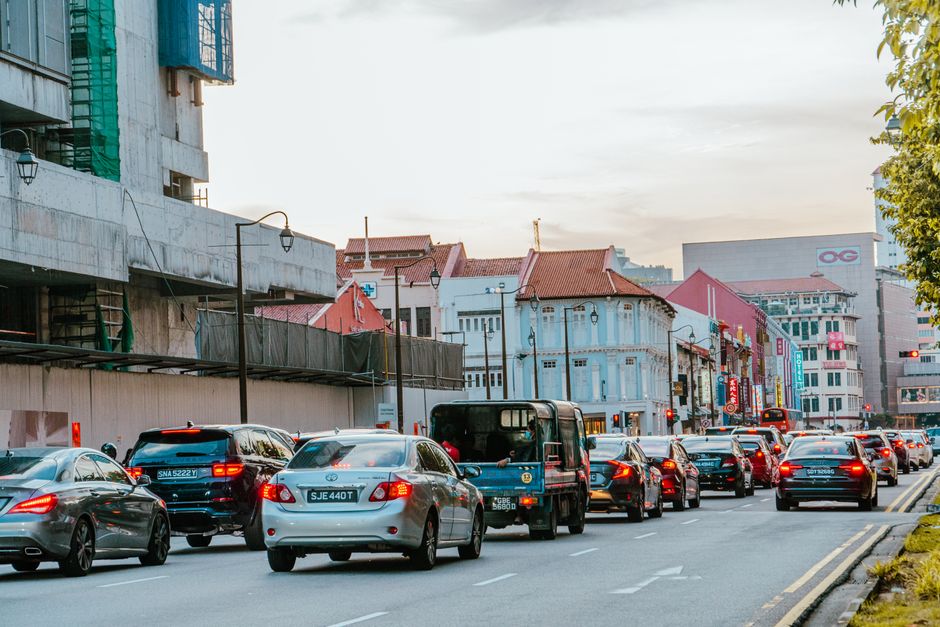 Orchard Road at golden hour