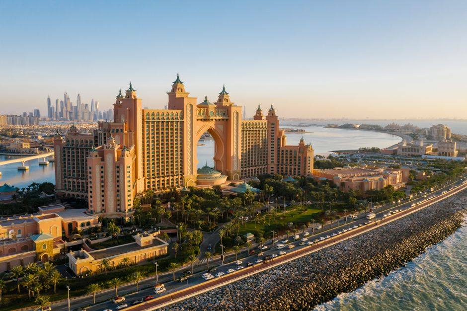 Historic architecture at Palm Jumeirah