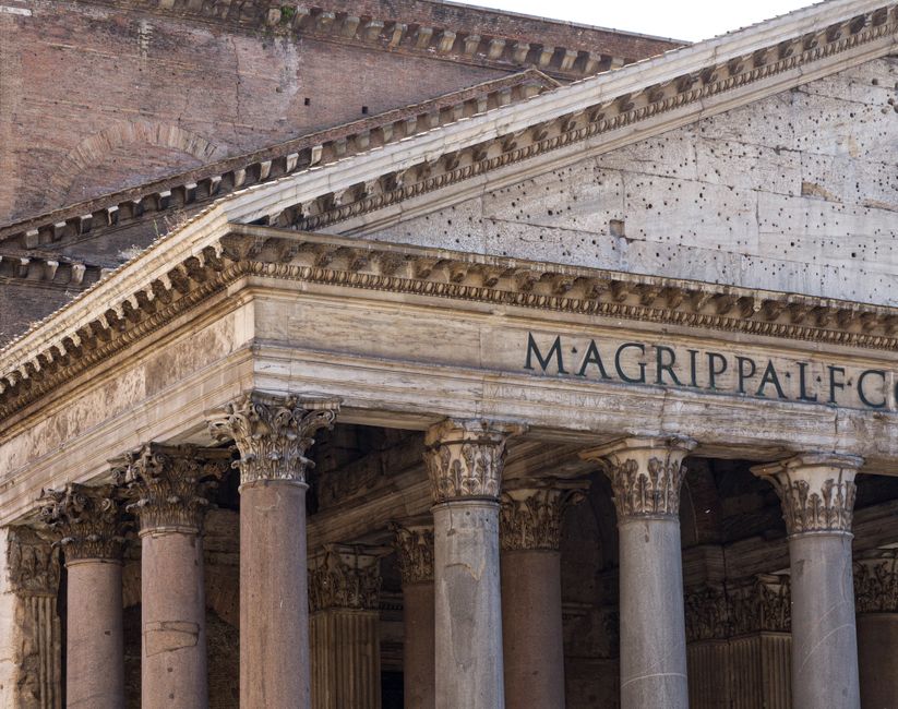 Historic architecture at Pantheon