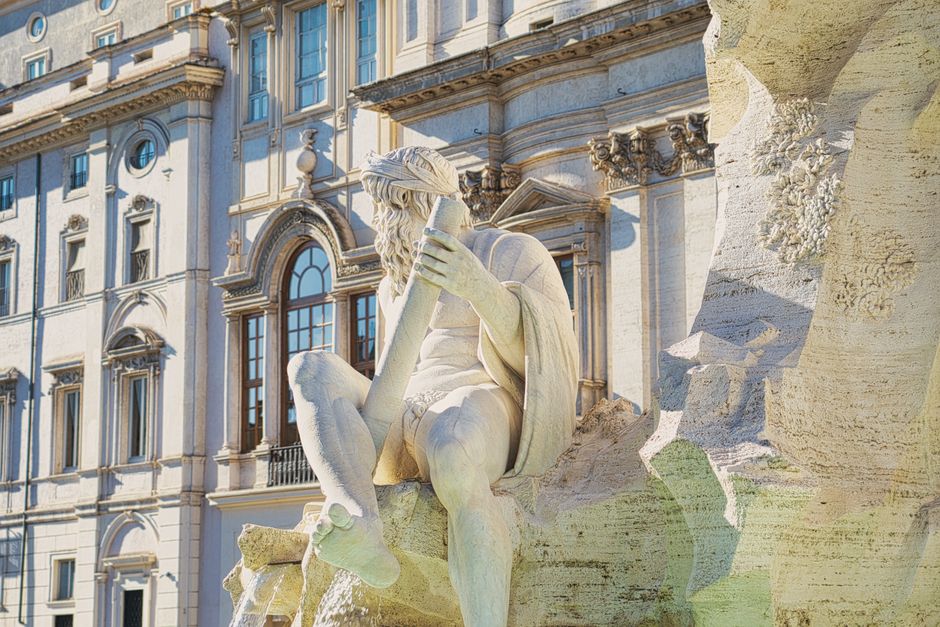 Historic architecture at Piazza Navona