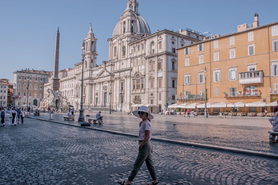 Inside Piazza Navona