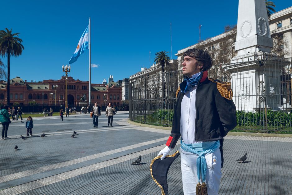 Historic architecture at Plaza de Mayo
