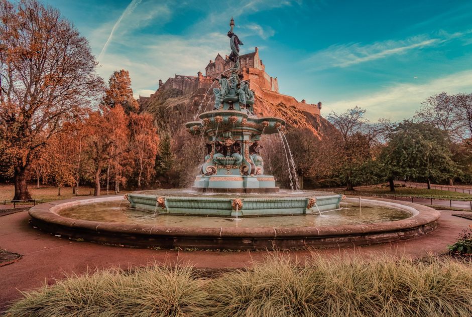 Inside Princes Street Gardens