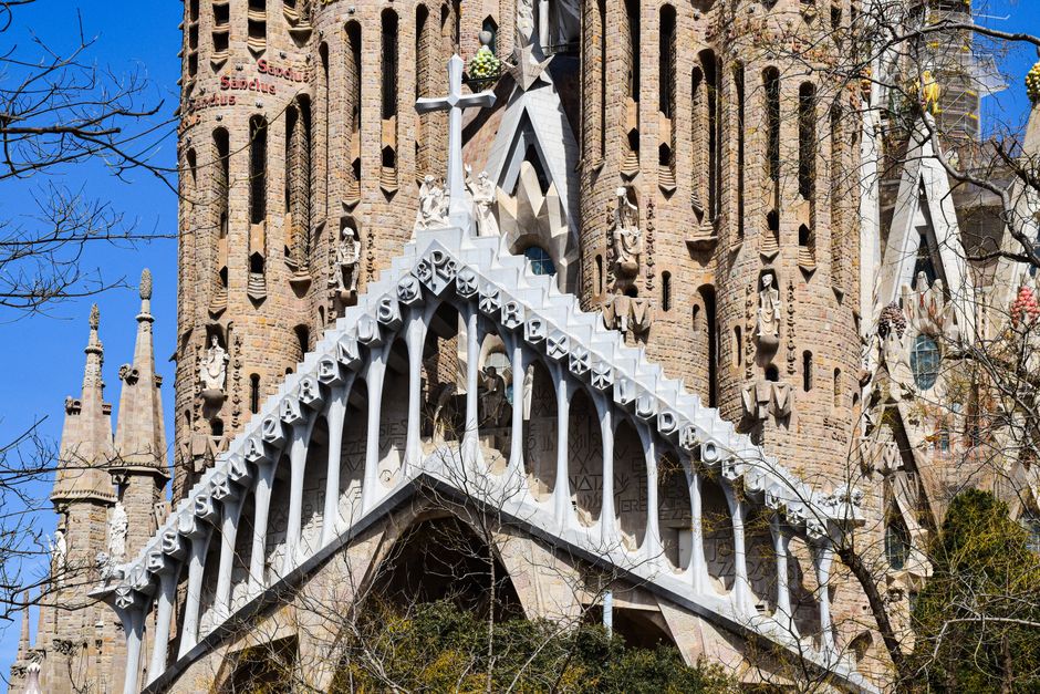 Historic architecture at Sagrada Família