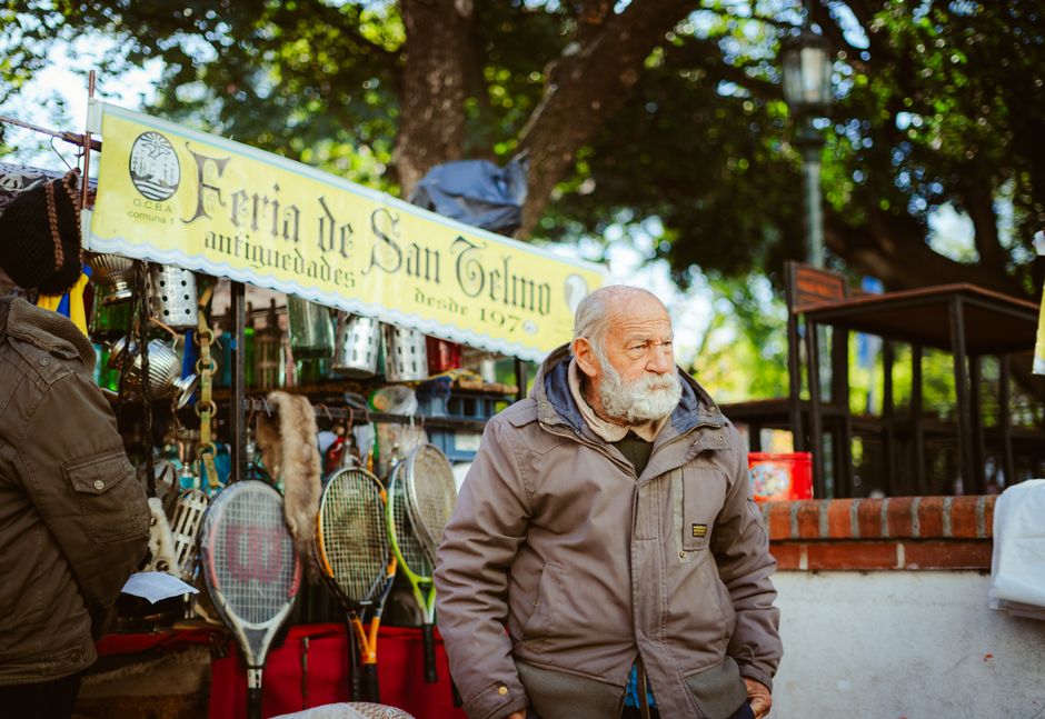 Historic architecture at San Telmo Market
