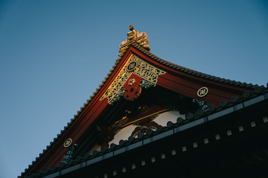 Senso-ji Temple at golden hour