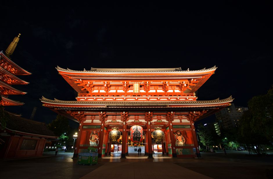 Senso-ji Temple main exterior view