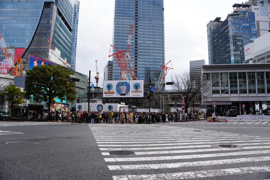 Getting to Shibuya Crossing in Tokyo